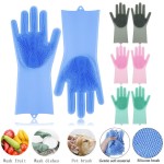 Silicone Dish-Washing Hand Gloves (1 pair)