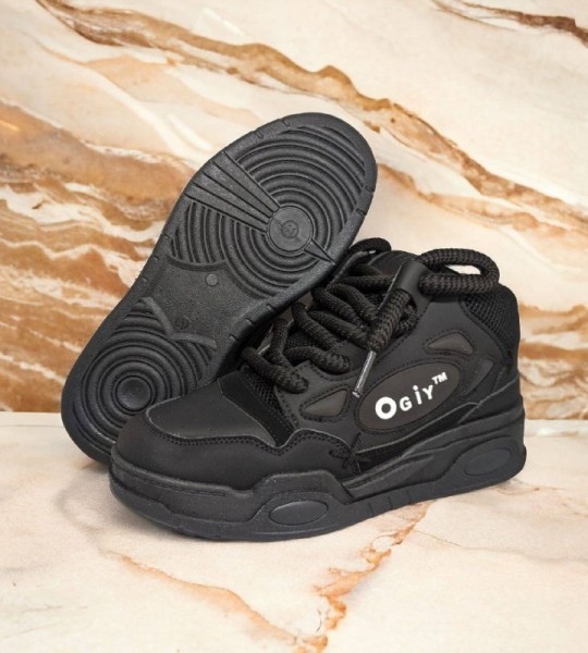 Ogiy Stylish Sneakers Black - Fashionable Sneakers for Men