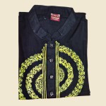 Hand-painted premium khadi Black Panjabi SL-204